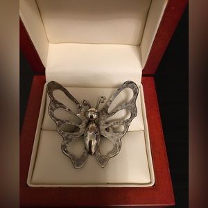 Real silver vintage Butterfly ring